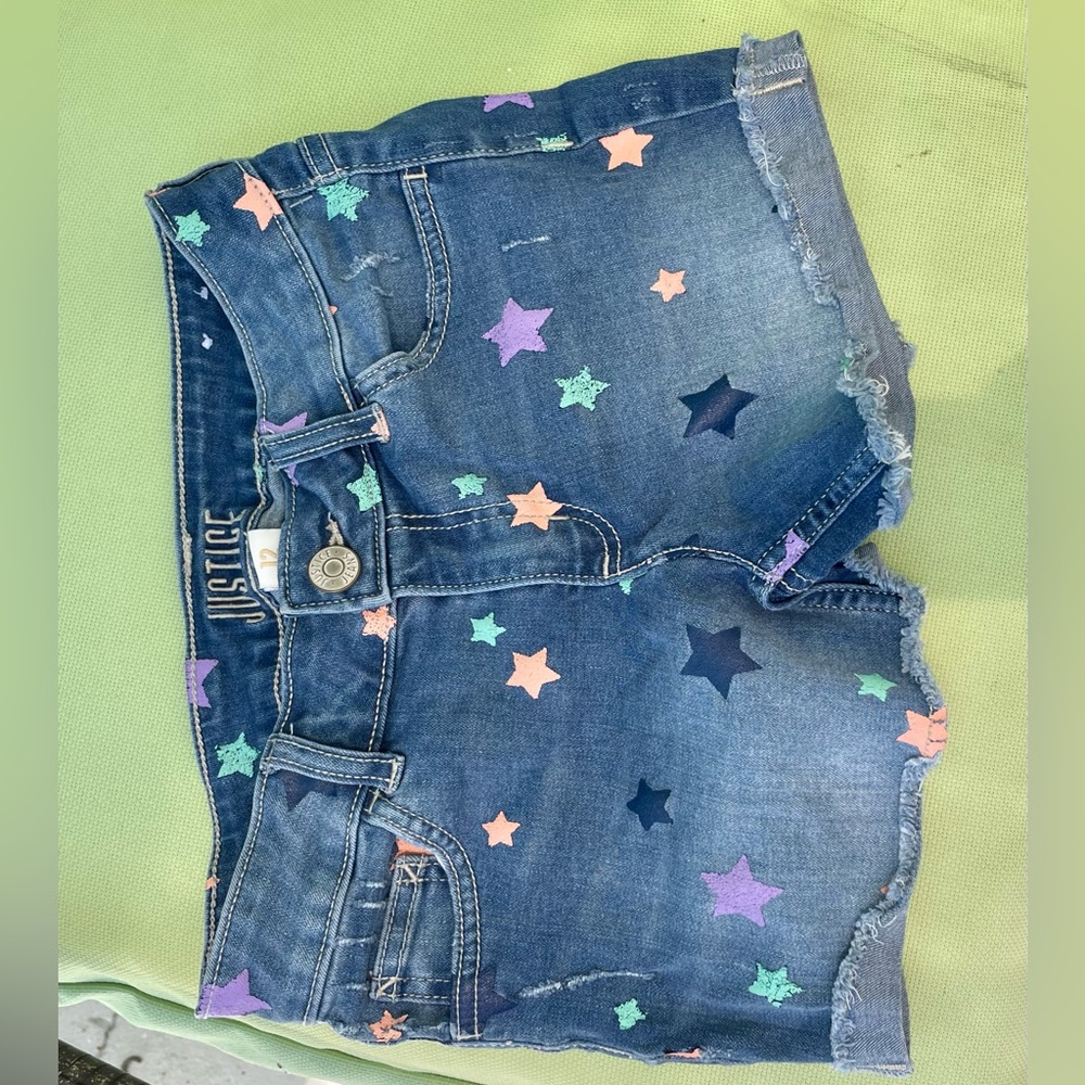 Justice Denim shorts size 12